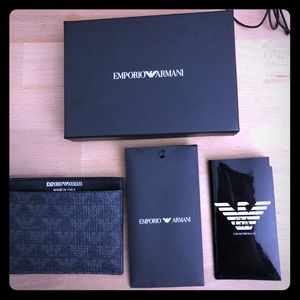 Emporio Armani beautiful leather card holder